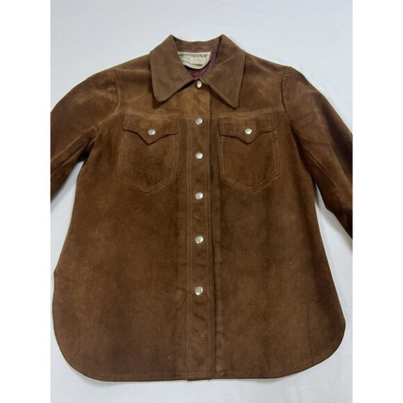 Vintage‎ Suede Jacket Woodstock California 70s Leather | Brown | Women's Small - Picture 5 of 16